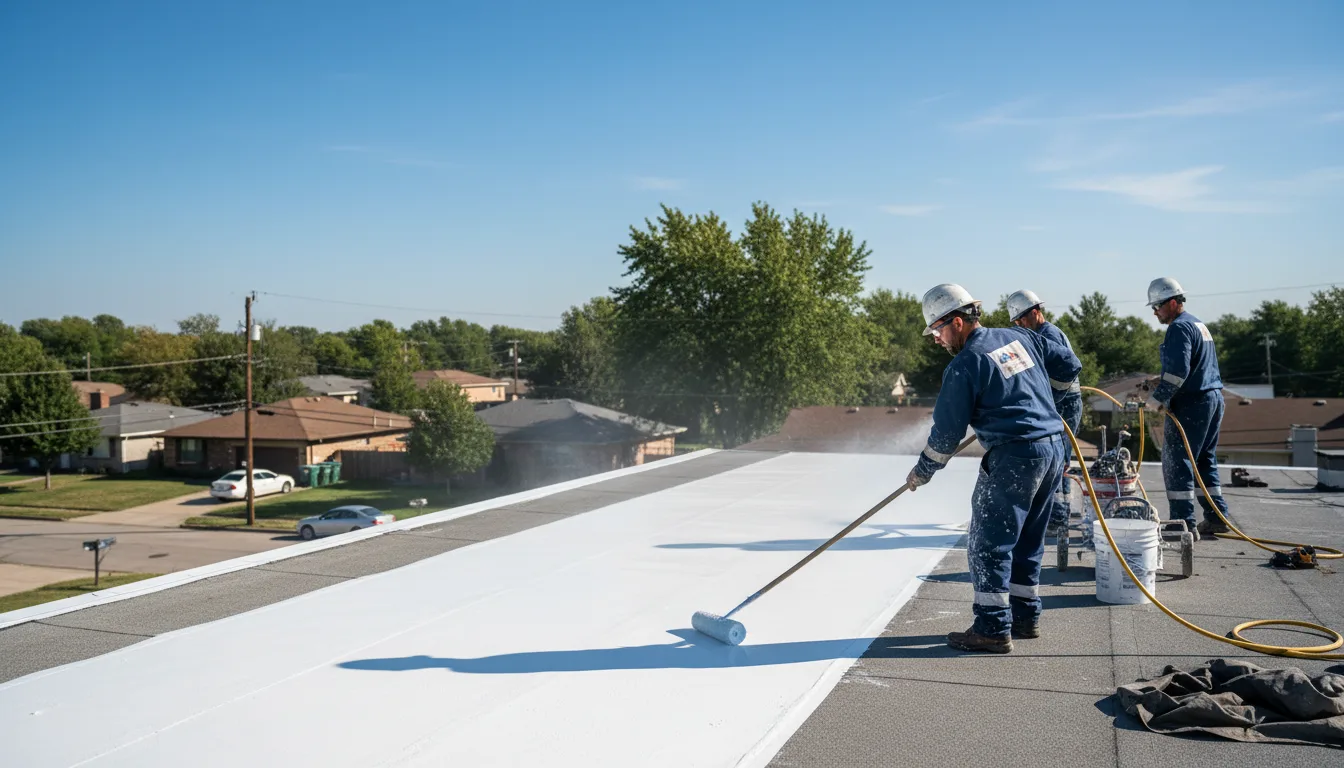 Commercial roof coating in Huntsburg, OH near me